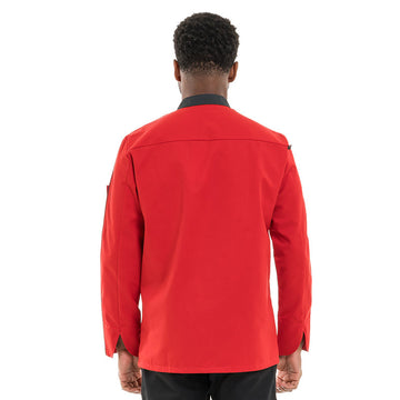 Veste de Boucher Homme Manches Longues Rouge - ROBUR - 4