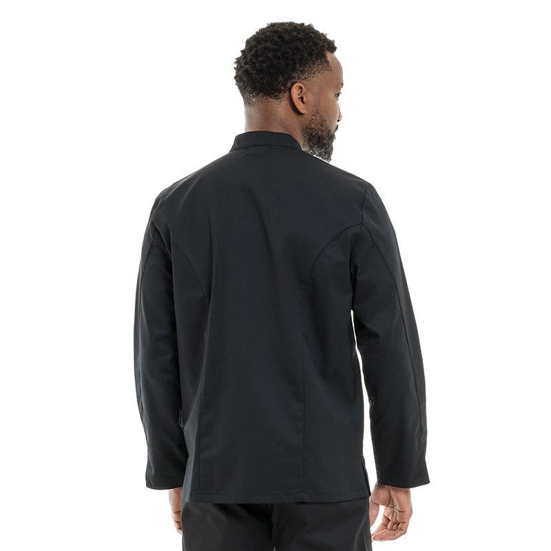 Veste de Cuisine à Manches Longues Texas Noire - MANELLI