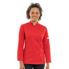 Veste de Cuisine Femme Manches Longues Rouge - MANELLI
