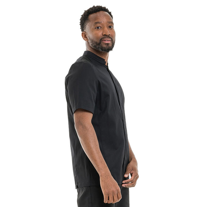 Veste cuisine Homme noir Manches courtes - LAFONT