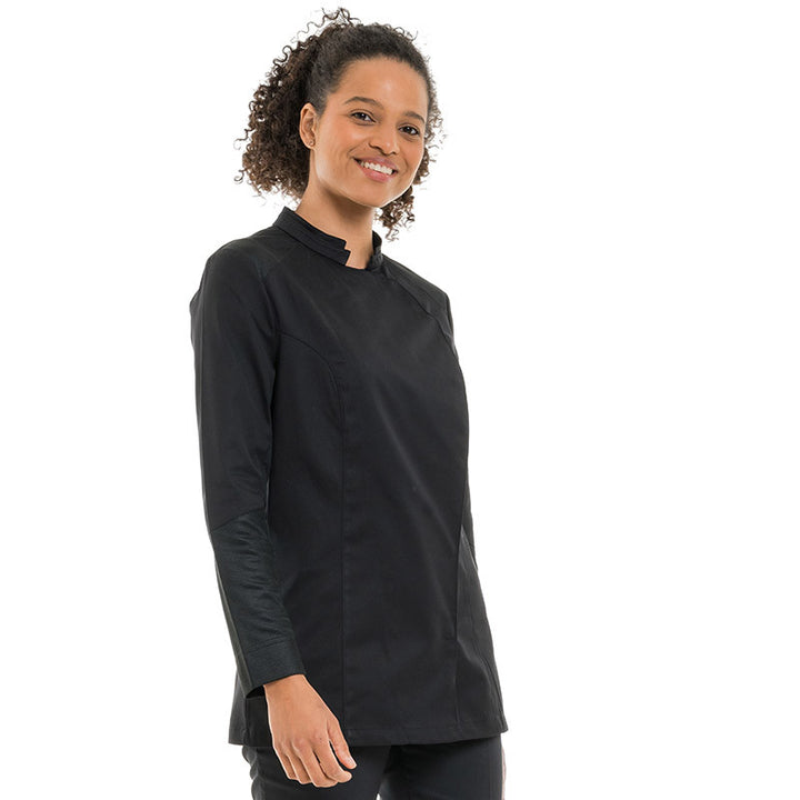 Veste de Cuisine Femme Manches Longues Nutmeg2 - LAFONT CUISINE I Noir