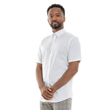 Chemise de Service Blanche Capuccino Homme Manches Courtes - LAFONT