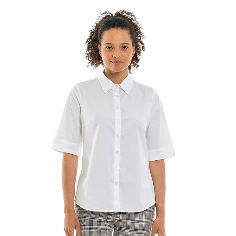 Chemisier Femme Manches Courtes Marsanne Blanc - LAFONT SERVICE