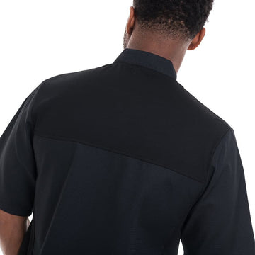 Veste de Cuisine Homme Gaufrée Paris Manches Courtes Noire - MANELLI - 14
