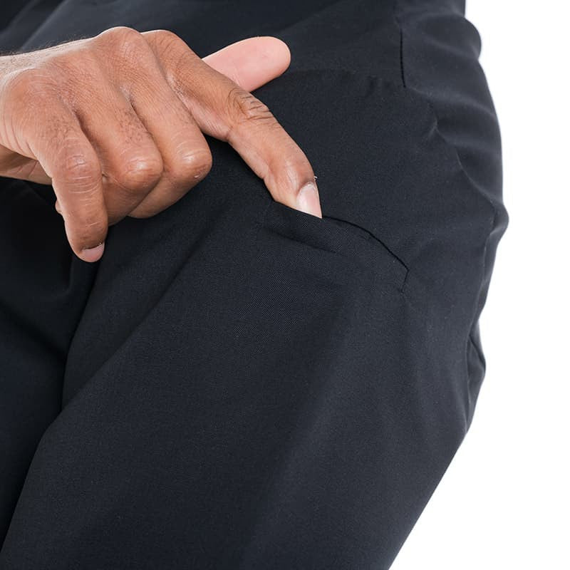 Veste de Cuisine à Manches Longues Texas Noire - MANELLI