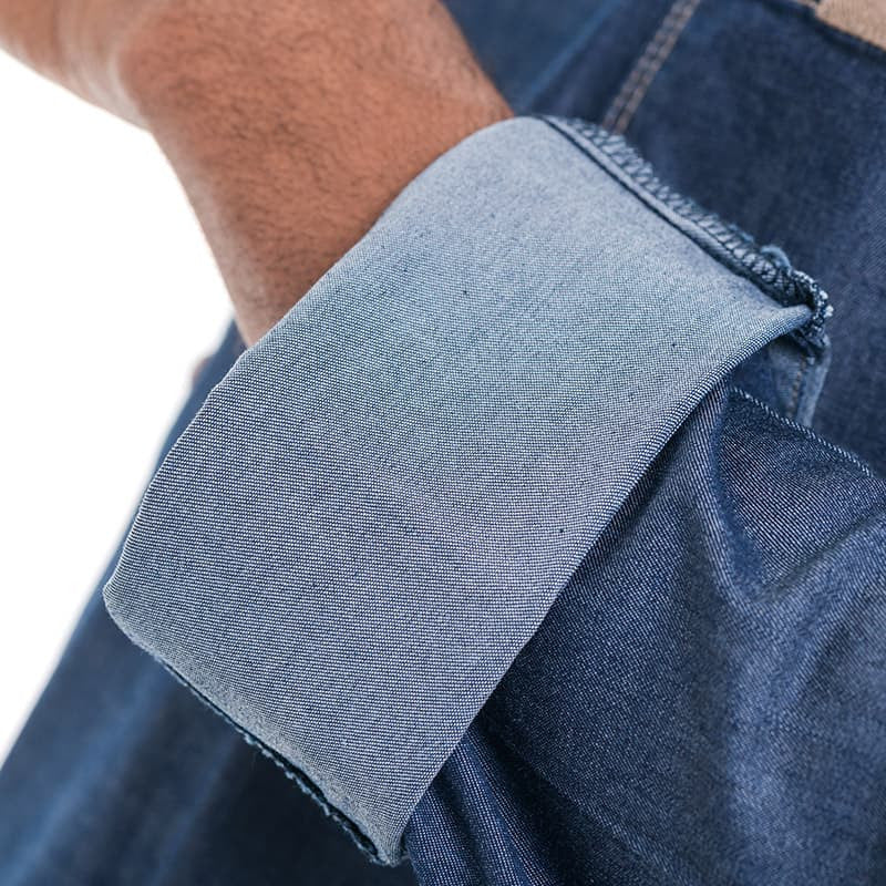 Veste de Cuisine Homme Broca Manches Longues Bleu Jean - LAFONT CUISINE