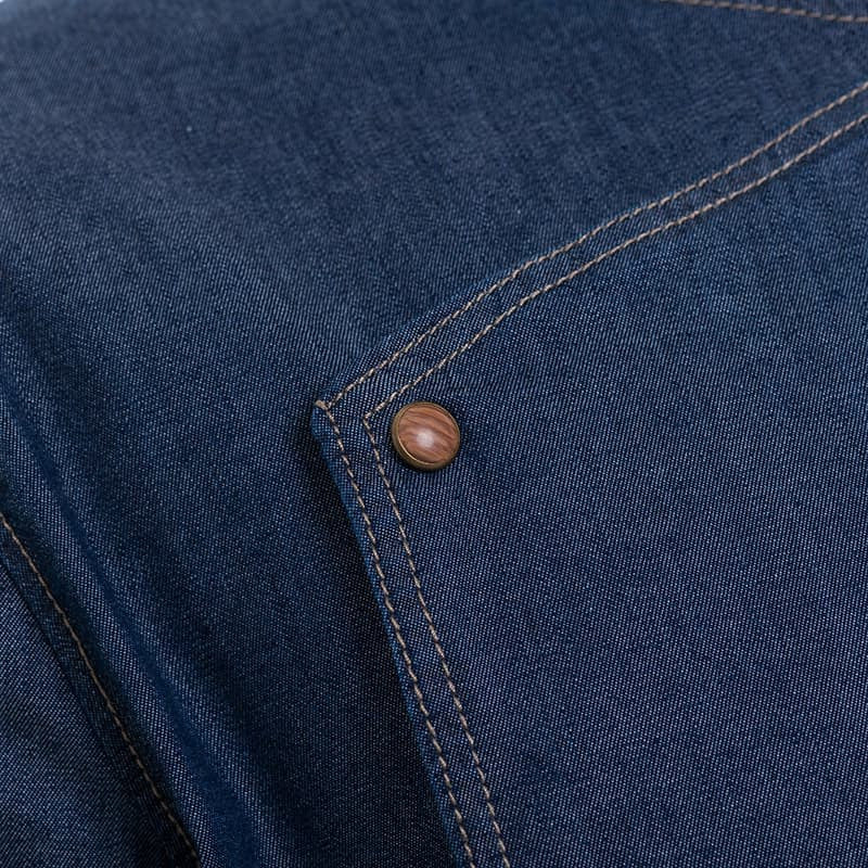 Veste de Cuisine Homme Broca Manches Longues Bleu Jean - LAFONT CUISINE