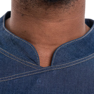 Veste de Cuisine Homme Broca Manches Longues Bleu Jean - LAFONT CUISINE - 18