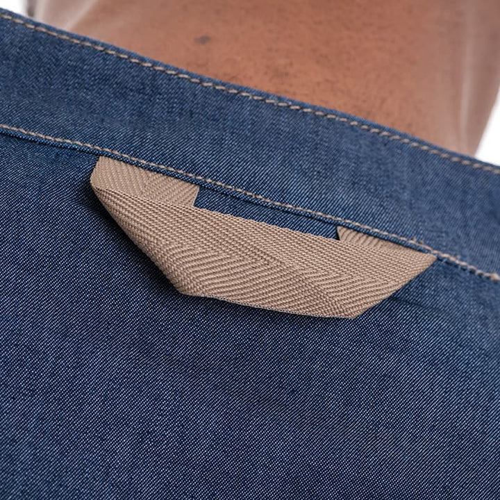 Veste de Cuisine Homme Broca Manches Longues Bleu Jean - LAFONT CUISINE