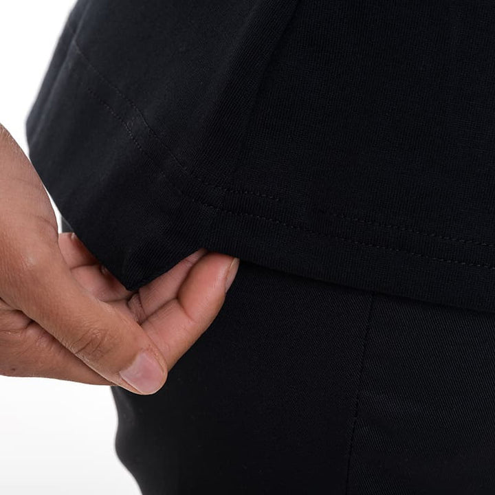 Veste de Cuisine Femme Noire Col Mao Gloria - ROBUR