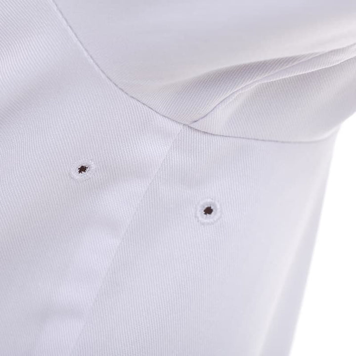 Veste de Cuisine Homme Texas à Manches Longues Blanche - MANELLI