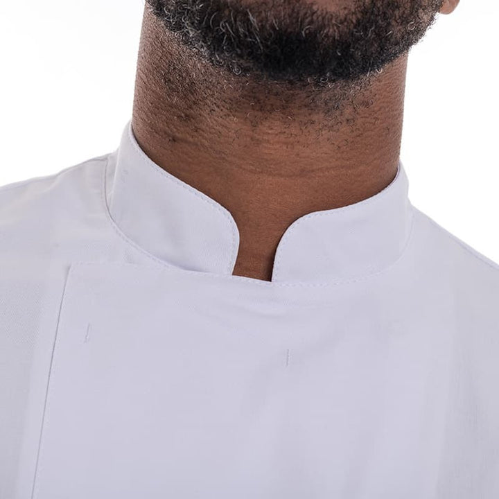 Veste de Cuisine Homme Texas Manches Courtes Blanche - MANELLI