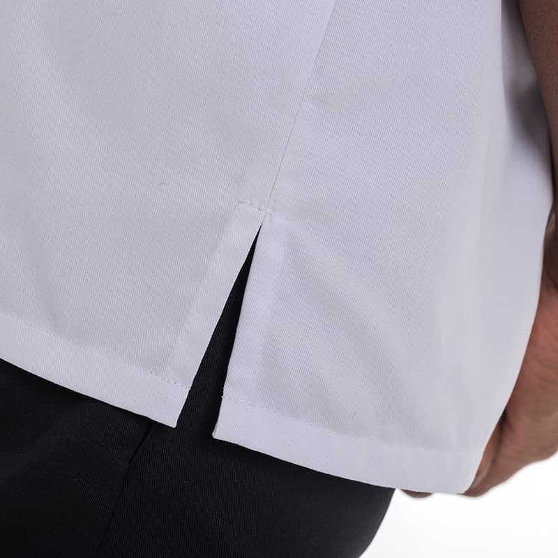 Veste de Cuisine Homme Texas Manches Courtes Blanche - MANELLI