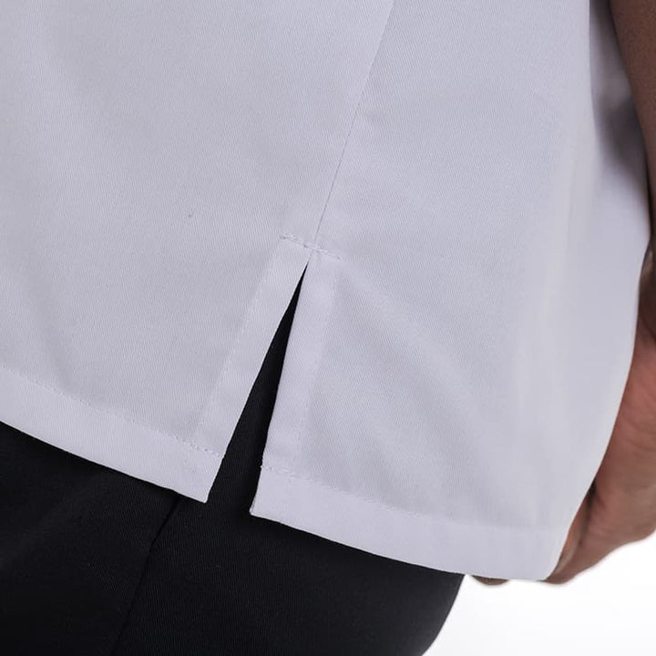 Veste de Cuisine Homme Texas Manches Courtes Blanche - MANELLI