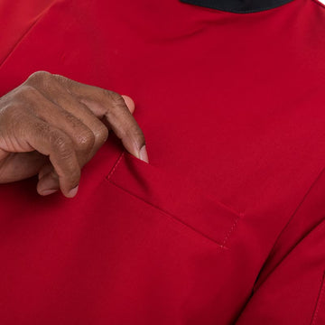 Veste de Boucher Homme Manches Longues Rouge - ROBUR - 6