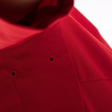 Veste de Bouchère Femme Manches Courtes Rouge - MANELLI - 7