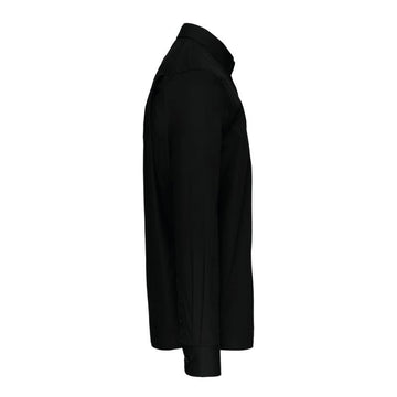 Chemise de Service Popeline Manches Longues noir