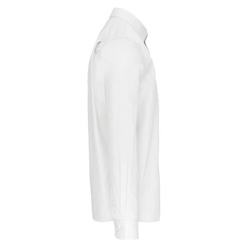 Chemise de Service Popeline Manches Longues blanche