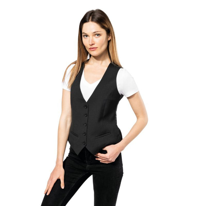 Gilet de Service Noir Femme - KARIBAN