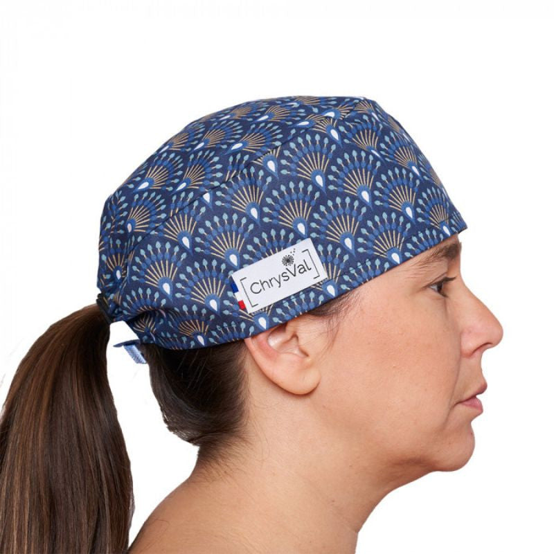 Calot Médical Unisexe Court 100% Coton à Motifs - CHRYSVAL