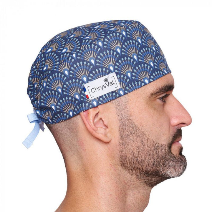 Calot Médical Unisexe Court 100% Coton à Motifs - CHRYSVAL