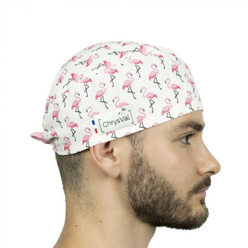 Calot Médical Unisexe Court 100% Coton à Motifs - CHRYSVAL - 22