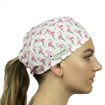 Calot Médical Unisexe Court 100% Coton à Motifs - CHRYSVAL - 23