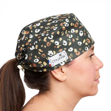 Calot Médical Unisexe Court 100% Coton à Motifs - CHRYSVAL - 24
