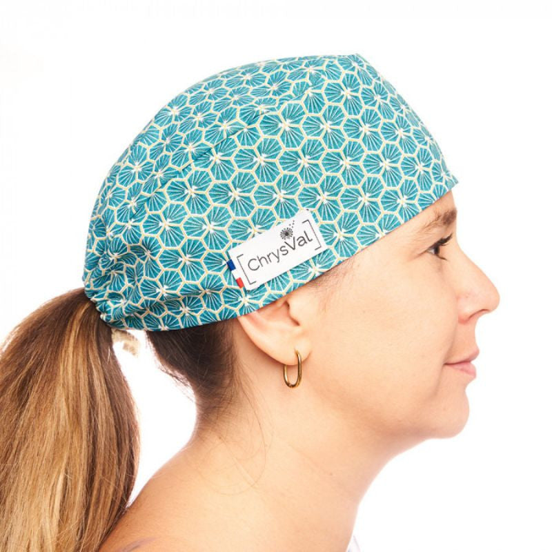 Calot Médical Unisexe Court 100% Coton à Motifs - CHRYSVAL