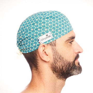 Calot Médical Unisexe Court 100% Coton à Motifs - CHRYSVAL - 27