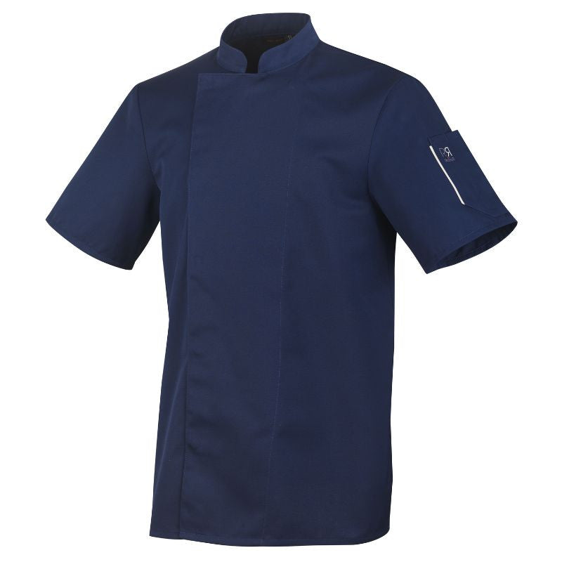 Veste de Cuisine Mixte NERO Marine manches courtes - ROBUR