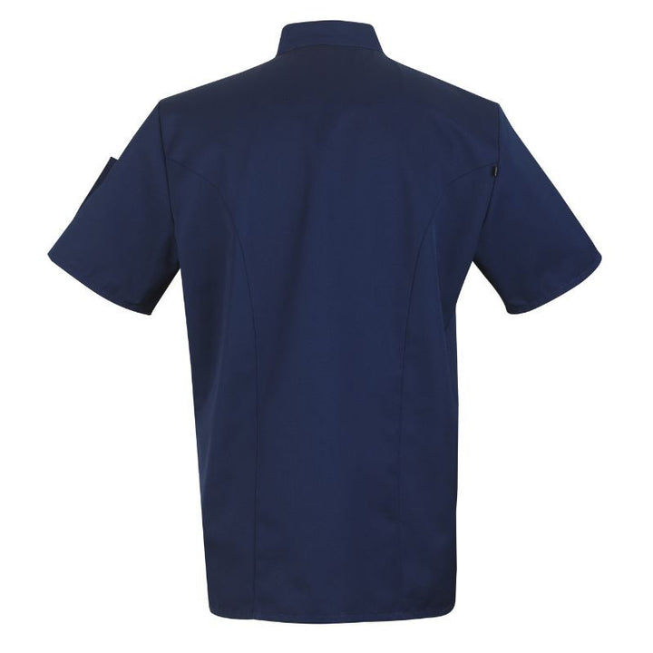 Veste de Cuisine Mixte NERO Marine manches courtes - ROBUR