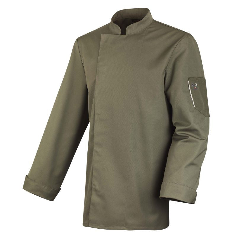 Veste de Cuisinier Nero Kaki Manches Longues - ROBUR
