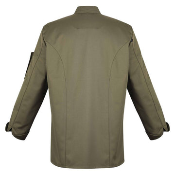 Veste de Cuisinier Nero Kaki Manches Longues - ROBUR