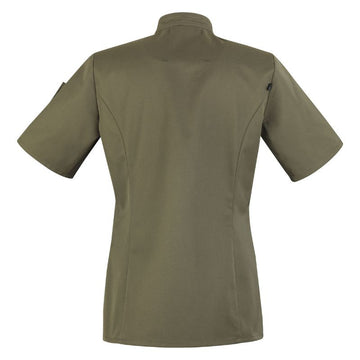 Veste de Cuisine Femme UNERA Kaki Manches Courtes - ROBUR