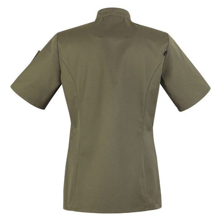 Veste de Cuisine Femme UNERA Kaki Manches Courtes - ROBUR