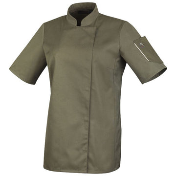 Veste de Cuisine Femme UNERA Kaki Manches Courtes - ROBUR