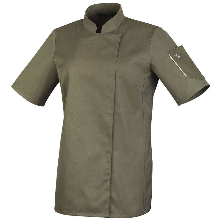 Veste de Cuisine Femme UNERA Kaki Manches Courtes - ROBUR