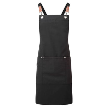 Tablier Bavette à Bretelles Croisées noir