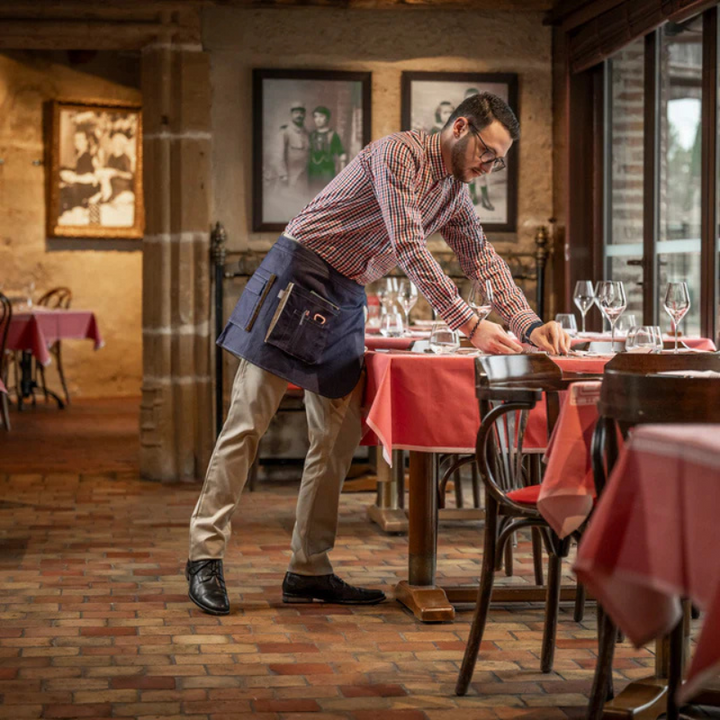 chemise de service Vichy carreaux