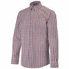 Chemise de Service Homme Carreaux Vichy Bleu Blanc Rouge - LAFONT SERVICE