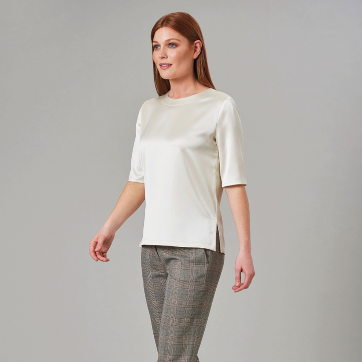 Chemise de service femme crème