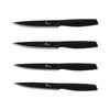 Set de 4 Couteaux à Steak Lame Noire 12,5cm - PRADEL