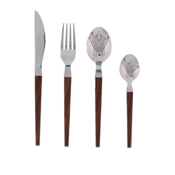 Ménagère 24 pièces PERTH Façon Bois – PRADEL