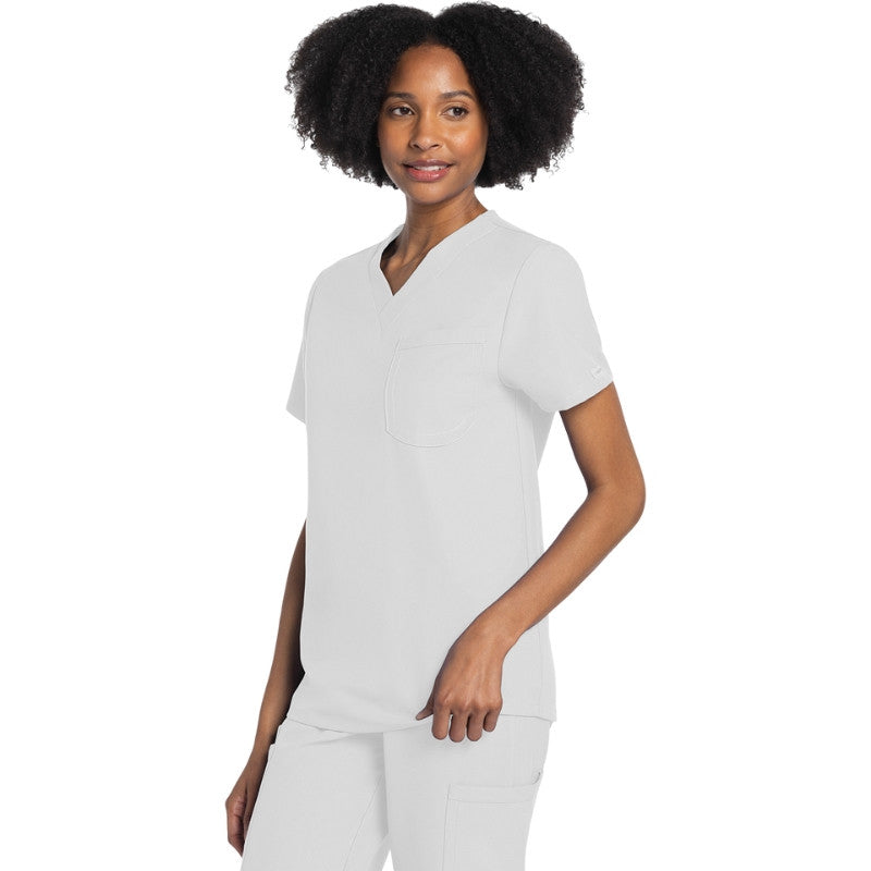 Blouse médicale Unisexe Manches Courtes Orignals Ultra - CHEROKEE - blanc