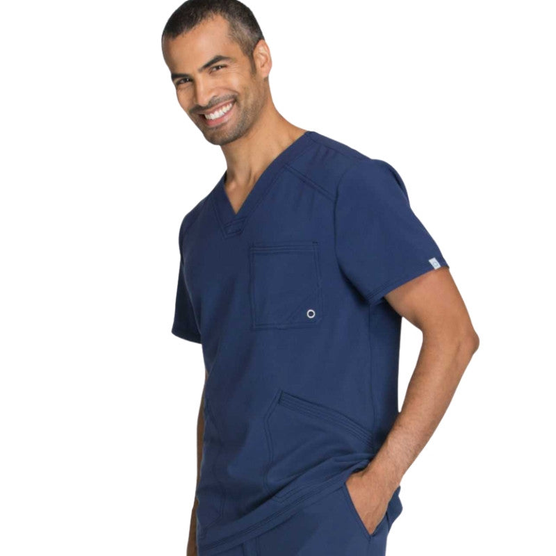 Blouse Médicale Homme Manches Courtes Infinity - CHEROKEE - bleu