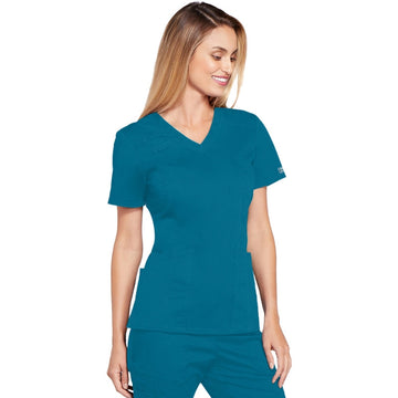 Blouse Médicale Femme Manches Courtes Core Stretch – CHEROKEE - Vert