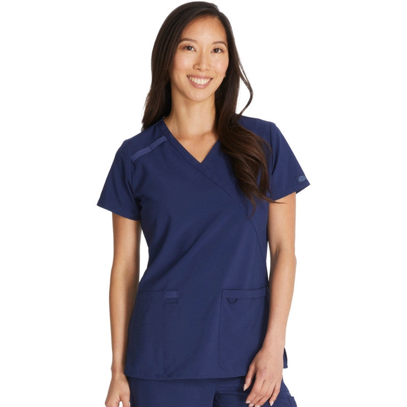 Blouse Médicale Femme Manches Courtes EDS Essentials - DICKIES MEDICAL - Bleu