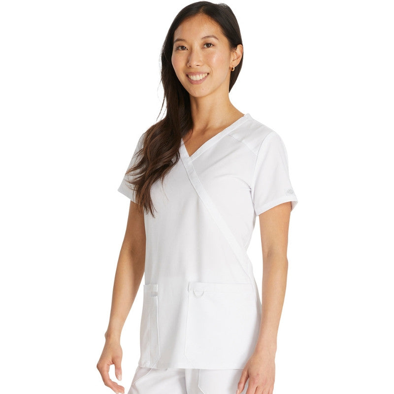 Blouse Médicale Femme Manches Courtes EDS Essentials - DICKIES MEDICAL - Blanc