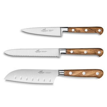 Coffret 3 couteaux Provençao Office + Universel + Mini Santoku – SABATIER